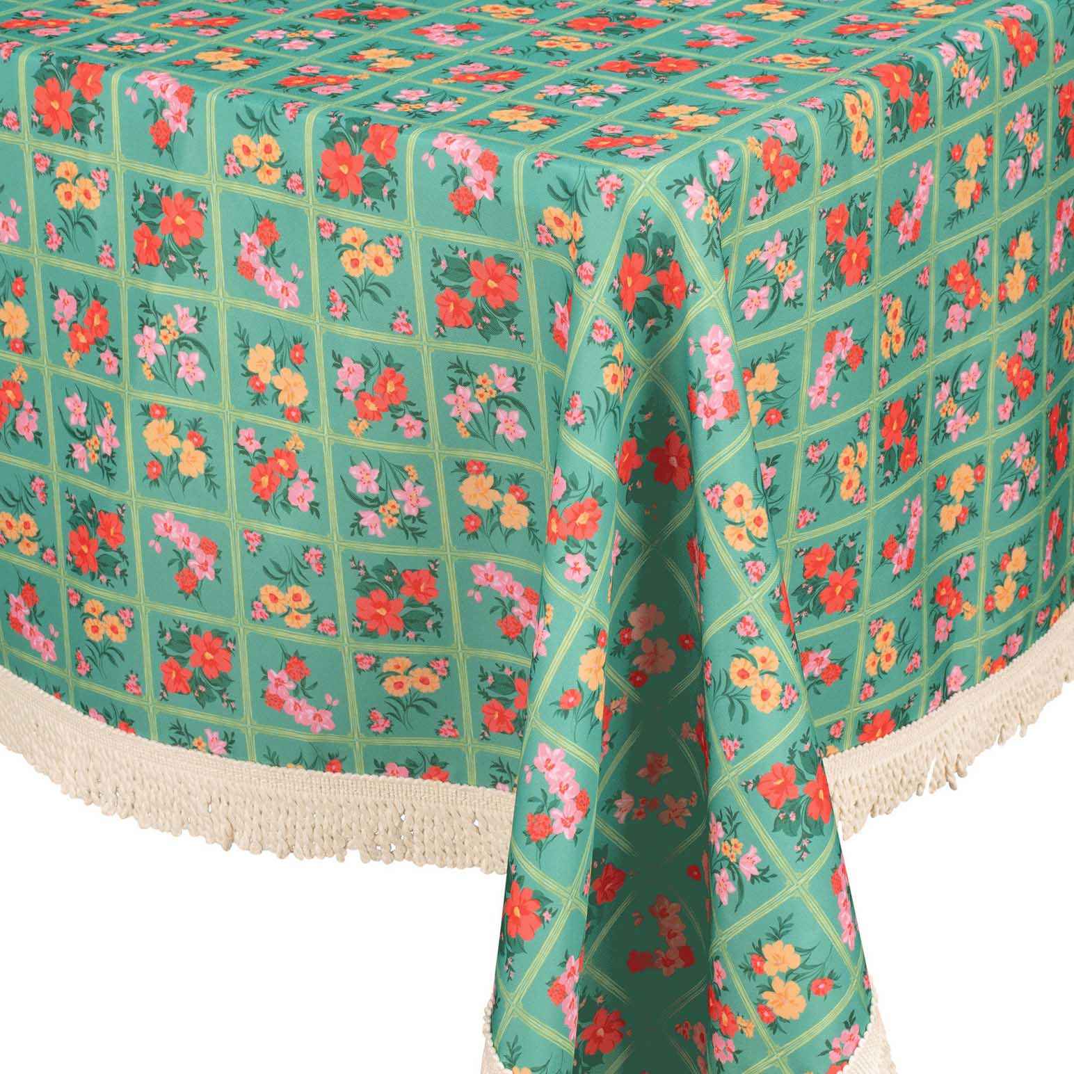 Kollab Fringed Tablecloth Vintage Patch
